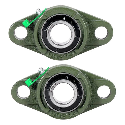 1 Inch Bore Pillow Block Bearing UCFL205-16 Self Aligning Flange Mount With 2 Bolt Flange Cast Iron Housing And Set Screw Locking
