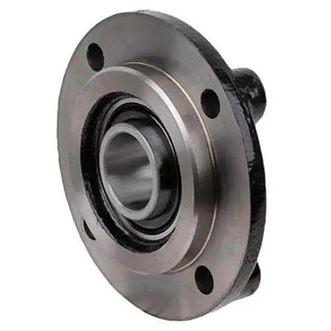 1 Inch Flange Block Ball Bearing FC3U216N By Rexnord Link Belt, heavy duty cast iron housing, close-up view