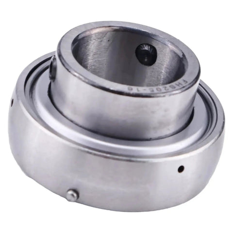 Set Of 2 1 Inch Insert Ball Bearings SB205-16 FHS205-16 AS205-100 YA100RRB showing metal design with 1 inch bore