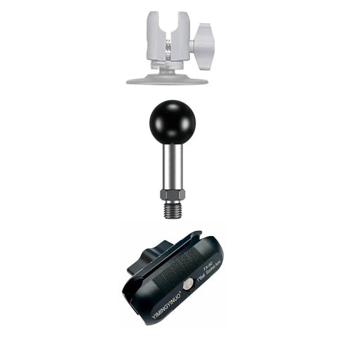 1 Inch TPU Ball Mount With M10 1.5 Millimeter Threaded Post For RAM Mounts B Size Ball Head, steel construction, bike attachment components