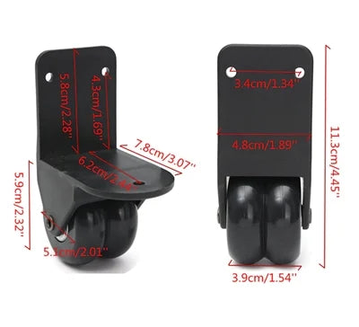 1 pair of Travel Bag Replacement Luggage Wheels