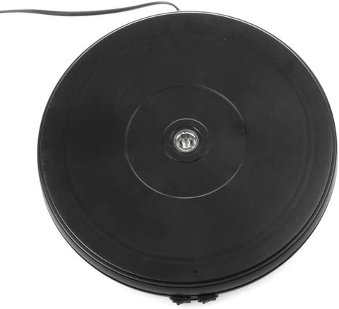10 Inches Electric Turntable Motorized Rotating Display Stand 20Lb max Loading Black