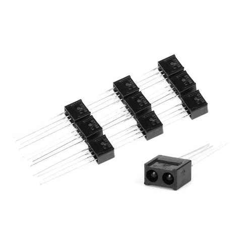 10 Pcs ST188 Infrared Photoelectric Sensor Switch Kit For Slot PCB Interrupter, high-accuracy reflective optical sensors displayed