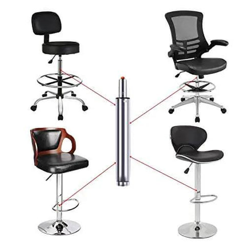 Ten Inch Long Stroke Gas Lift Cylinder For Bar Stools And Drafting Chairs Replacement Built To Last, diagram with various chairs