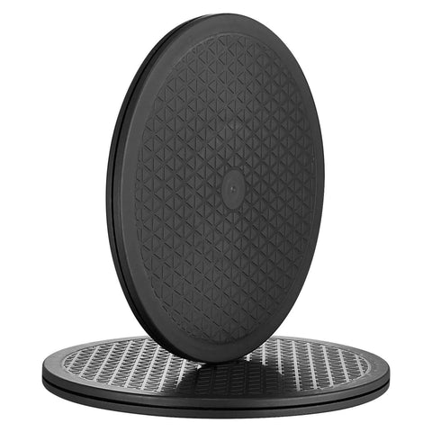 10 Inch Heavy Duty Rotating Swivel Stand 2 Pack Lazy Susan Turntable with Steel Ball Bearings Anti Slip Design for versatile use.