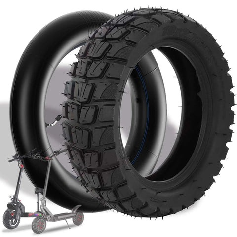 10 Inch 10x2.75-6.5 Off-road Rubber Outer Tire with Inner Tube Suitable for Speedway 5 Dualtron 3 Hover-1 Alpha Hiboy Titan PRO Electric Scooter Explosion-Proof Super-Grip