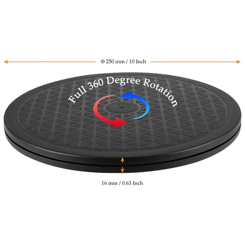 4 Pack 10 Inch Rotating Swivel Turntables with 360 Degree Rotation and Steel Ball Bearings, heavy duty lazy Susan display stand