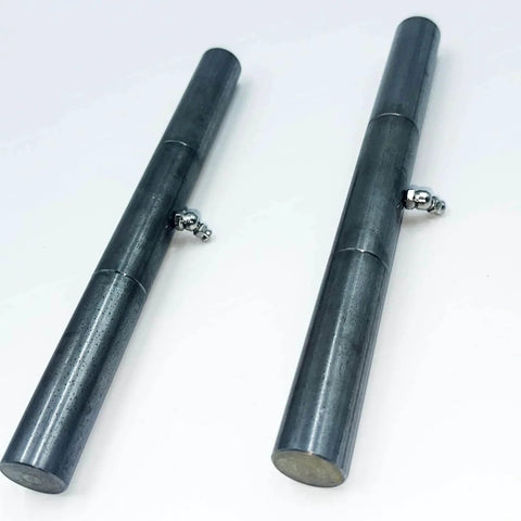 10 Inch Weld On Hinges Heavy Duty Black 2 Pack Greasable Ramp Door Hinges For Trailers Durable Steel Construction