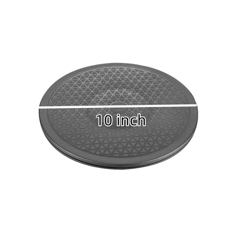 10 Inch Heavy Duty Rotating Swivel Stand 2 Pack Lazy Susan Turntable with Steel Ball Bearings Anti Slip Design top view