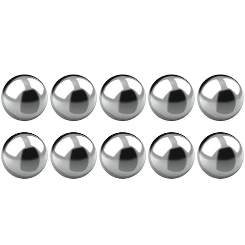 10 Pack 1/2 Inch Precision Chrome Steel Ball Bearings G25 AISI 52100 Hardened Built To Last For Heavy Duty Industrial Use Replacement For Bicycles