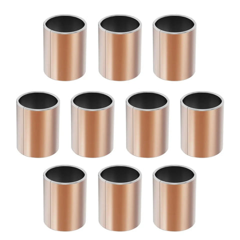 10 Pack Sleeve Bearings 10mm Bore 12mm Outer Diameter 15mm Length Self Lubricating Bronze Bushings For Industrial Machinery And Sliding Parts