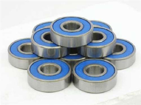 10 Sealed Bearing R168-2RS 1/4x3/8x1/8 inch Miniature - VXB Ball Bearings