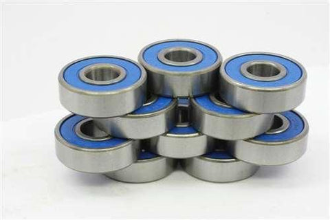 10 Sealed Bearing R188-2RS 1/4x1/2x3/16 inch Miniature Bearings - VXB Ball Bearings