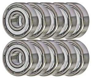 10 Shielded Bearing R1038ZZ 3/8x5/8x5/32 inch Miniature Bearings - VXB Ball Bearings