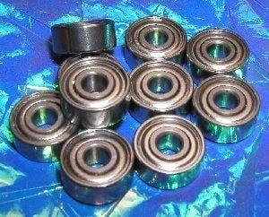 10 Shielded Bearing R155ZZ 5/32x5/16x1/8 inch Miniature Bearings - VXB Ball Bearings