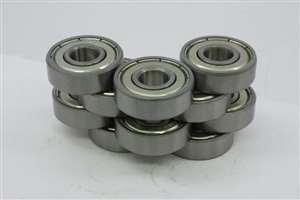 10 Shielded Bearing R2AZZ 1/8x1/2x11/64 inch Miniature Bearings - VXB Ball Bearings