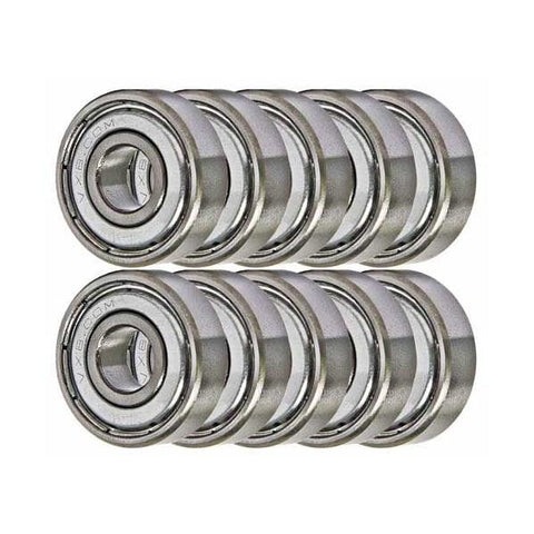 10 Shielded Bearing R2ZZ 1/8x3/8x5/32 inch Miniature - VXB Ball Bearings