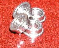 10 SLOT CAR Flanged Bearing 3x6x2.5 Shielded Miniature - VXB Ball Bearings