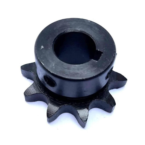 Roller Chain Sprocket B Type 12.7mm Pitch, 10 Teeth, Five Eighth Inch Bore, Hardened AISI 1045 Steel, Rust Resistant