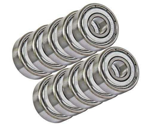 10 Unflanged Slot Car Axle Shielded Bearing 3/32x3/16 inch Bearings - VXB Ball Bearings