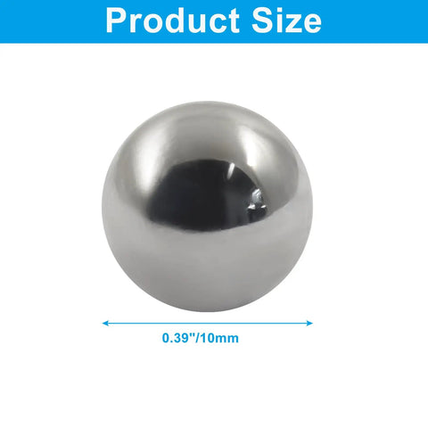 100 Pack 10mm Carbon Steel Bearing Balls For Industrial Equipment And DIY Projects, Precision Ground Polished Steel Balls