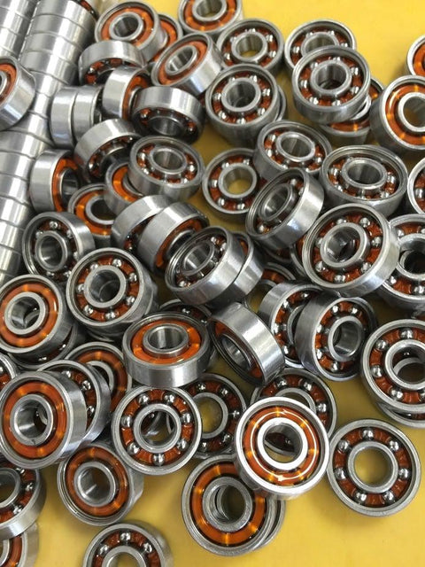 100 Skate Bearing Nylon Cage Open