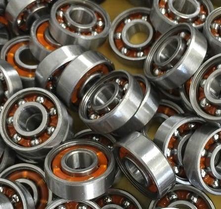 100 Skate Bearing Nylon Cage Open