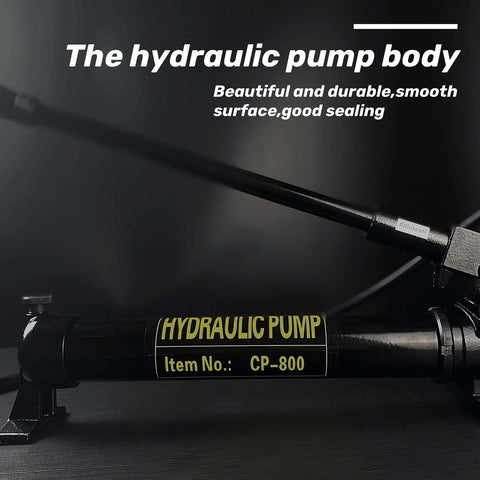 10000 psi Hydraulic Hand Pump 2 Speed Power Pack Hydraulic Lifting Pump with durable black body, labelled CP-800