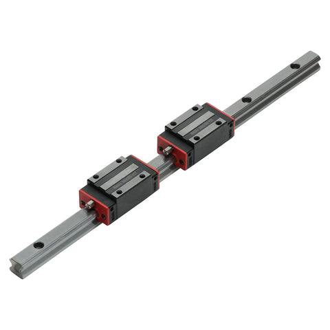 1000mm HSR15 HGR15 Square Linear Motion Guide Rail With Two CR Bearing Carriages for CNC machines, 15mm wide precision slider blocks