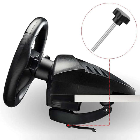 100MM Clamp Screw Bolt for Thrustmaster T80 T100 T150 T300 T500 TMX TS-PC Fixation Steering Wheel attached to desk and wheel setup