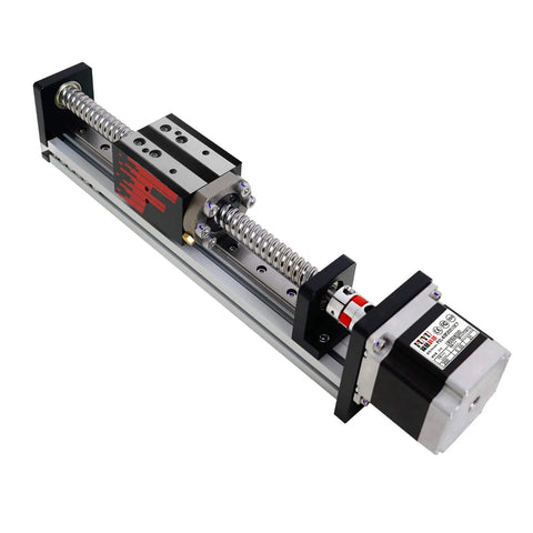 100mm Stroke Work Size Linear Guide Table Ball Screw Motion CNC Linear Guide Stage Actuator Motorized Nema 23 Stepper Motor