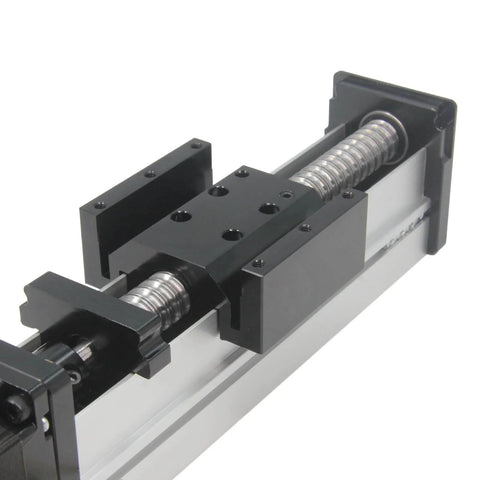 100mm Length Travel Fully Enclosed Linear Stage Actuator with Square Linear Rails Ballscrew SFU1605 for CNC Router Parts X Y Z Axis