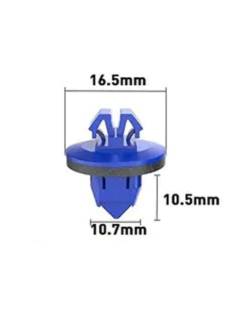 10.7mm Hole Push-in Plastic Rivet Sheet Metal Plugs size Front Bumper Type Fasteners Clips Nylon Push 10.7x10.5mm
