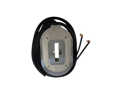 Two 12-1/4 Inch Electric Trailer Brake Magnet Replacement Kit for 10K Brake Assemblies, includes magnet with wire, top view