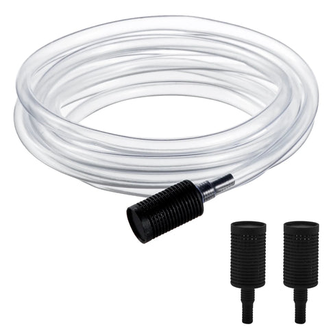 Raincovo clear 10 ft pressure washer siphon hose with two black filter ends for downstream injector