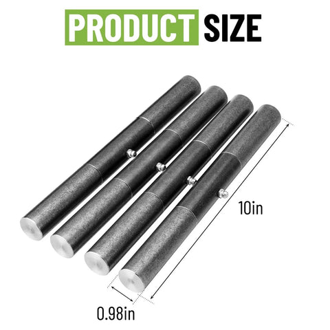 Ten Inch Weld On Trailer Ramp Hinge Heavy Duty Greasable Ramp Door Hinges Pack Of Four For Durable Gates, 10in size shown.