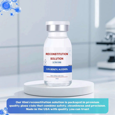 10ml Glass Vial Solution With Triple Seal Hermetically Sealed For Contamination Free Storage And Clear Visual Inspection on lab table
