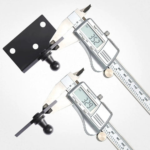 10mm Ball Stud Mounting Brackets Kit With Two Angled L-Type Mounts And Two Flat-Type Mounts Includes 16 Screws Widened Ball Stud Mounts