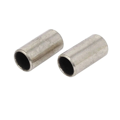 10mm Outer Diameter 8mm Inner Diameter Self Lubricating Oilless Bearing Sleeve Composite Bushing 20pcs Flanged Metal Silver Tone