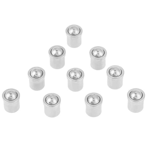 10 pcs 304 stainless steel push fit ball spring plungers with 5mm x 6mm body, precision positioning components for mechanical devices and clamps