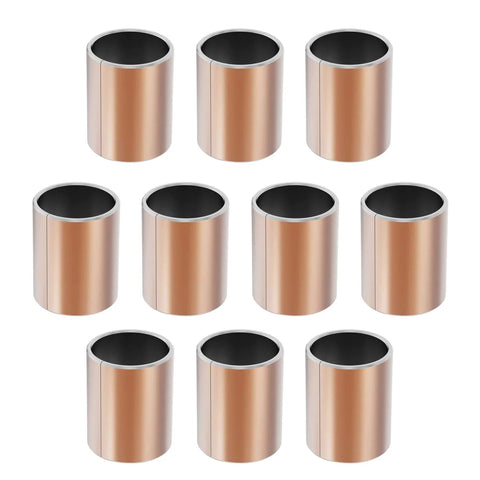 10 Pcs Sleeve Bearings 22mm Bore 25mm Outer Diameter 30mm Length Self Lubricating Oilless Bronze Brass Bushings For Industrial Machinery And Sliding Parts