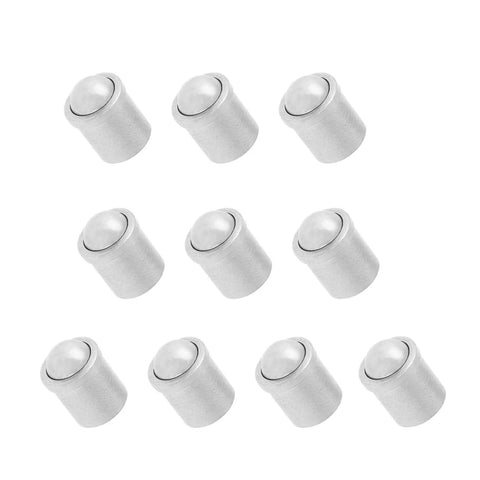 10pcs Stainless Steel Ball Plunger Set, Spring Loaded Detent Ball Inserts, M6 Tool Kit Accessories for Indexing and Positioning