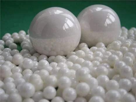 10pcs Ceramic Ball 1.588/2.0/2.381/2.5/2.778/3.0/3.175/3.5/3.969 Zirconia Ceramic Ball ZrO2, showing various sizes on green background.