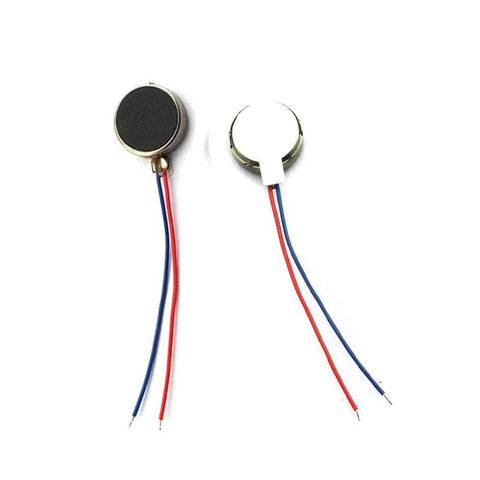 Two 20PCS 10mmx3mm Mini Vibration Motors DC 3V 12000rpm Flat Coin Button-Type Micro DC Vibrating Motor with red and blue wires