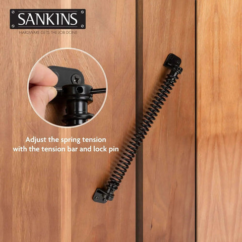 Heavy Duty Eleven And A Half Inch Self Closing Gate Spring For Outdoor Wooden And Vinyl Fences Built To Last with tension tool
