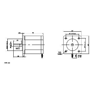 11" inch Actuator NEMA 23 CNC Ballscrew Linear Motion Slide Rail Table with a Motor - VXB Ball Bearings