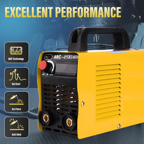 Beginner Friendly 110V Arc Welder With LCD Display And 200 Amp Power For DIY Projects And Small Shops Compatible With AWS E6013 E7018 E7014 And E6011 Electrodes Works With One Sixteenth To One Eighth Inch Electrodes Energy Efficient showing excellent performance