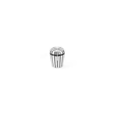 Quarter Inch Dia Spring Collets ER20 CO276 Industrial Grade For CNC Milling And Machining, front view, stainless steel finish