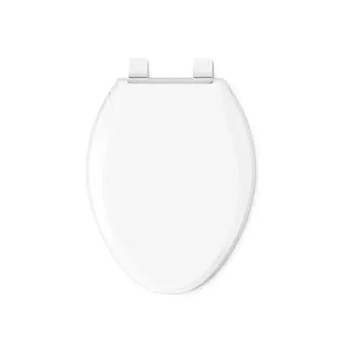 Cachet ReadyLatch Elongated Toilet Seat With Soft Close Lid And Easy Install shown from top view, white color.