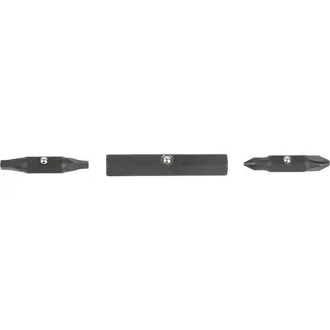 7 driver bits from the 11-In-1 Ratcheting Screwdriver And Nut Driver Kit With Impact Rating, shown in close-up view.